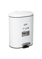5five Siliflex Metal Pedal Bin (6 L)