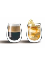 Cuisine Art Hexa Double Wall Glass Clear 350ml 2 PCS