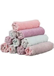 Aiwanto - Household Kitchen Towels Absorbent Dishcloths Coral Velvet Thickened Towels Machine Washable Quick Drying Towels Rags for Home Cleaning (Pack of 10Pcs in Assorted Colors)