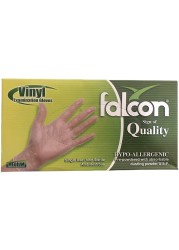lavish Falcon Vinyl Gloves Pre Powder Medium (1 Pack X 100 Pieces)