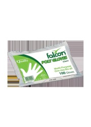 lavish Clear Bio-Degradable PE Plastic Gloves (1 Pack X 100 Pieces)