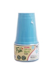 Fun Colors Biodegradable Cups Sky Blue 355ml