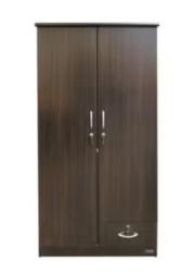 2 Door Wooden Wardrobe Cabinet Cupboard Engineered Wood Perfect Modern Stylish Heavy Duty
