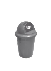 AKC Durable Round Garbage Bin Grey 100L