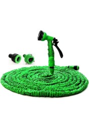 Radiotronics Garden Hoses Garden Hose Retractable Flexible Hose Hose Plastic Hose with Watering Car Wash hosing Pipe (Green 150ft)