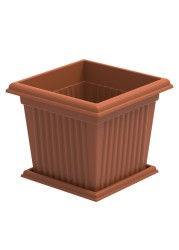 Cosmoplast Planter Square With Tray 10Ltr (Assorted Color Randomly picked)