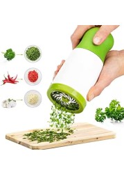 Herb Grinder，ShowTop Spice Mill Parsley Shredder Chopper Vegetable Cutter Garlic Coriander Spice Grinder Crusher Kitchen Accessories