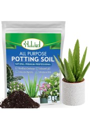Halatool 3 QT Organic Aloe Plant Soil Potting Mix Garden Top Succulent Soil for Indoor &amp; Outdoor Plants Bonsai Aloe Vera Soil for Houseplants Flowers Vegetables &amp; Herbs