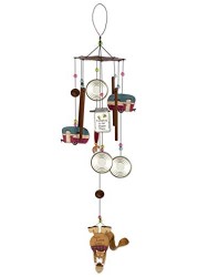 Sunset Vista Designs Squirrel Loves Camping Wind Chime, 39