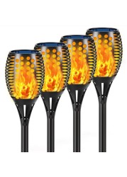 Bebrant Solar Torch Light Upgraded429 inches Flickering Flames Torches LightsWaterproof Solar Lights Outdoor Landscape Decoration Lighting Dusk to Dawn Auto OnOff for Garden Pathway Driveway 4Pack