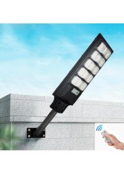 Generic 1800W Solar Street Light For Outdoor Dusk To Dawn Daylight White Flood Endurance Lamps With IP67 Waterproof For Garden Patio Garage With Remote Control