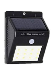 Generic - LED Solar Sensor Wall Light Black
