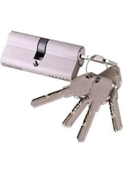 ABBASALI Door Lock Cylinder 70mm (35-35) with 5 Computer Keys (PACK OF 2PCS)