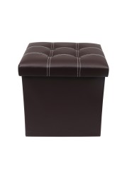 LAVISH Storage Ottoman Storage Stool Multifunctional Sofa Storage Box Storage Box Foldable Sorting Box Brown (Color : Brown Size : 38x38x38cm)