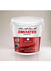 طلاء حائط أكوا إيمولشن أبيض بريميوم 800 لتر 3.6 - لمسة ناعمة ومسطحة للجدران الداخلية