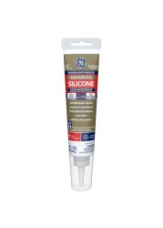 GE Momentive Performance Materials GE286 Advanced Silicone 2 Kitchen &amp; Bath Sealant, 2.8oz, Almond