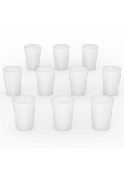 stonylab Silicon Rubber Stopper, White Tapered Lab Seal Silicon Stoppers Rubber Plugs (10-Pack, 1#)