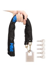 H&amp;S Bike Chain Lock with Key &ndash; High-Security Lock for Bicycle, Electric Scooter, Motorbike, Motorcycle &ndash; 0.2 in x 3.9 ft (6mm x 1.2m)