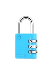 Zarker XD35 Combination Lock, 3-Digit Padlock for School Gym Sports LockerLock, Fence, Toolbox, Case, Hasp Storage (1-Pack, Blue)