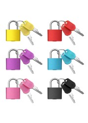 6 Pcs Luggage Locks with Keys, Suitcase Locks Mini Lock Metal Paddlock for Backpack, Applicable to School Locker Lock Gym