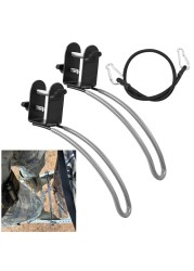 Metal Climbing Tree Stand Accessories, Rustproof Treestands Rapid Climb Stirrups with Elastic Cable Adjustable Self Climber Hunting Tree Stand Replacement Accessories for 1&#39;&#39; Square Tube Bracket