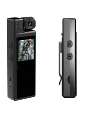 Mini Body Camera 1080P Portable Small Body Worn Cam Wearable Pocket Video Recorder With 180&deg; Rotatable Lens 1.3&quot; LCD Night Vision For Security Guard Law Enforcement