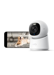 eufy Indoor Cam E30, Latest Generation, 4K UHD Security Camera, Pet/Dog/Baby Camera with Phone app, Color Night Vision, Human/Pet Auto Tracking, 360 Pan-Tilt, Works with Homekit