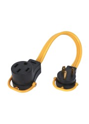 Arcon 14372 Generator Pigtail Power Cord 50-Amp Female to 30-Amp Male Flat Wire Adapter, 18-Inch