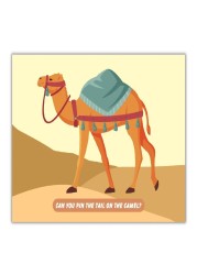 Peacock Supplies Pin the Poster Game - Camel, for Occassions like Ramadan