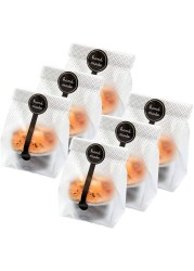 Aiwanto 200Pcs Translucent Cake Cokkie Bags Cookie Cake Chocolate Candy Snack Bags Bakery Packets