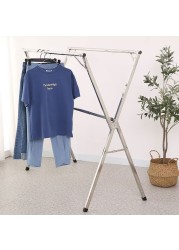 Free Installed Clothes Drying Rack Stainless Steel Foldable Rack Hanger Space Saving Retractable 47.24-62.99 inch Clothes Rack Adjustable Clothes Hanger Rolling Rack
