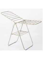 Clothes Drying Rack, Home Stainless Steel Heavy Duty Cloth Dryer Silver
