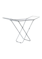 Generic Folding Clothes Drying Rack Silver 128X60Centimeter