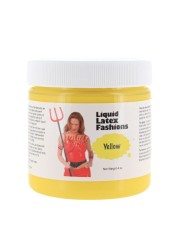 Liquid Latex Fashions Ammonia Free Liquid Latex for Adults and Kids Face and Body Latex Paint Ideal for Parties and Cosplay Super Flexible Yellow 4 Oz