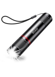 Blukar Flashlight Rechargeable, 2000L High Lumens Flashlight, Super Bright Small LED Flash Light- Zoomable, Adjustable Brightness, Long Lasting for Camping, Outdoors and Home Emergency