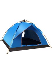 1-2 People Camping Tent Automatic Pop Up Outdoor Family Bivy Hiking Shelter Instant Setup Portable Fully Automatic Tent