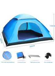 Camping/Dome/Outdoor Family Tent - Waterproof Tent with Carry Bag for 3-4 Person