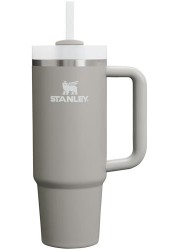 Stanley Quencher H20 FlowState Stainless Steel Vacuum Insulated Tumbler with Lid and Straw for Water Iced Tea or Coffee Smoothie and More Ash 40oz