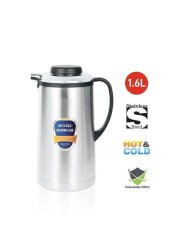 Sprintee Stainless Steel Vacuum Flask 1.6L, Double-Wall Insulated Thermos for Hot and Cold Beverages, Leak-Proof and Durable Travel Flask