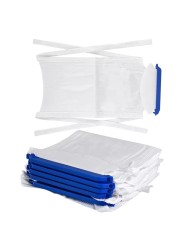 Refillable Ice Bags with Clamp Closure Pack of 5 Large 612 x 14 Reusable Easy Filling Hospital Icepack with Soft Outer Covering and Leak Resistant Inner Layer Vakly First Aid Kit Guide 5