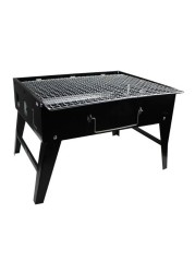 Generic Portable Charcoal Barbeque Grill Black 35x27x20centimeter