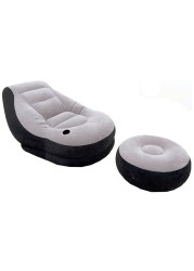 Intex Inflatable Ultra Lounge With Ottoman Multicolour Pack of 2