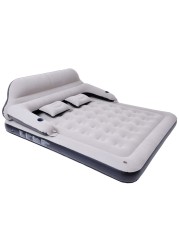 Tialoer King Size Inflatable Air Mattress Sofa Bed for Camping with Adjustable Back Sofa（No Air Pump）