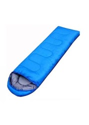 Jannah Outdoor Camping Summer Sleeping Bag 200g Envelope Hooded Sleeping Bag (Blue)