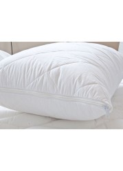 Generic - Regency - Quilted Pillow Protector 2pcs Set Cotton Blend White 50x75 cm