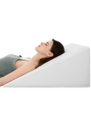 Vital Orthopedic Bed Wedge Pillow With HD Foam Top Elevation For Sleeping, Acid Reflux, Heartburn, Anti Snoring And Gerd Pillow - Ideal For Neck Pain, Back Support (W 65 X L 65 Cm, Standard: 8&amp;quot;)