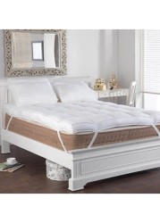 Princess - Soft Fiber Filling Mattress Topper Polyester White 100x200 cm