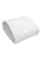 Generic - Regency - Quilted Mattress Protector Cotton Blend White 90x190 cm
