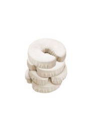 Master Massage Fitted Crescent Headrest Face Pillow Cradle Cover Pack of 4 for Face Cushion of Massage Table