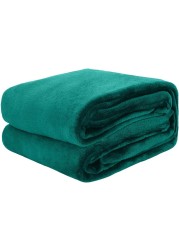 Flannel Fleece Blanket Single Size (160x220) for All Season,Fluffy Blanket Warm Bed Throws for Sofa &amp; Bed,Comfortable and Soft Flannel Fleece Blanket
